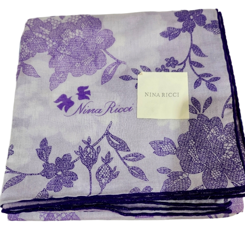 ❤️  Nina Ricci Handkerchief Cotton Brandnew Authentic